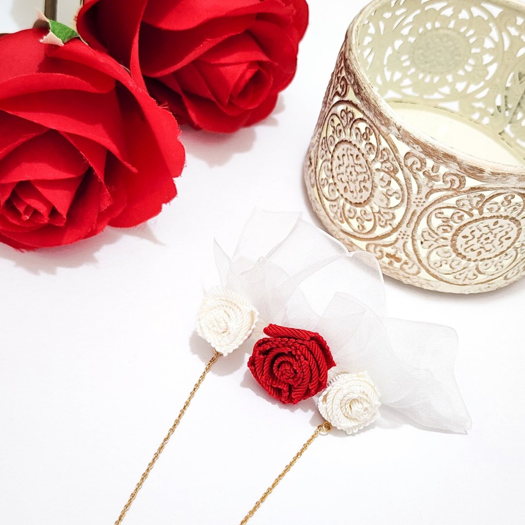 项链 (RedRose Frill) - 项链 - 其他材质 红色