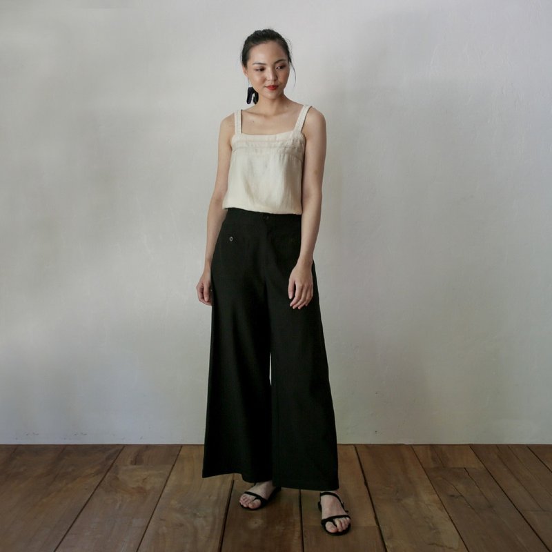 英格丽口袋宽裤 Ingrid Pocket Wide leg Pants P179 - 女装长裤 - 其他人造纤维 多色