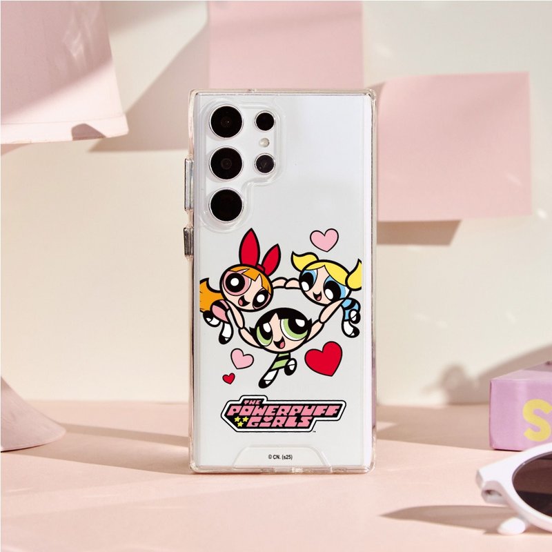 飞天小女警爱心旋转防摔透明SAMSUNG手机壳 - 手机壳/手机套 - 塑料 透明