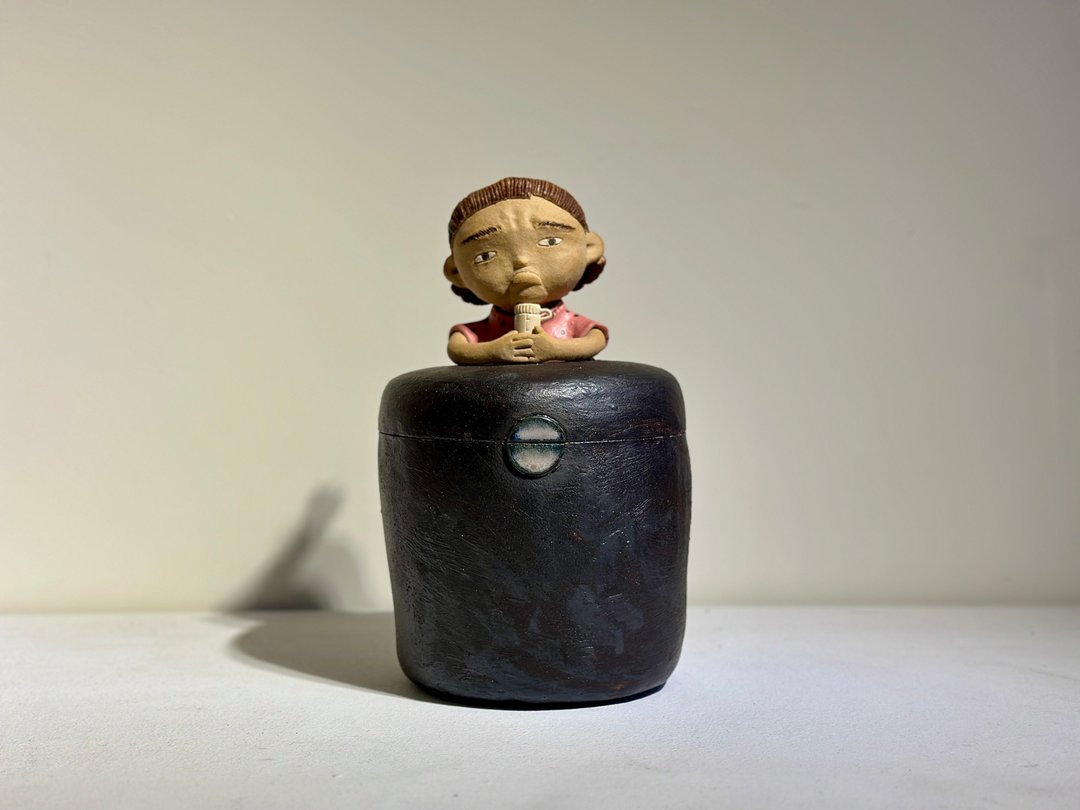 仙仙不想动系列一斤茶仓 - 茶具/茶杯 - 陶 