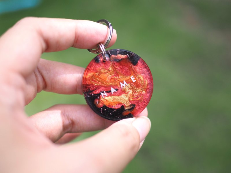 自定义猫和狗的熔岩宠物ID标签 - 其他 - 树脂 红色