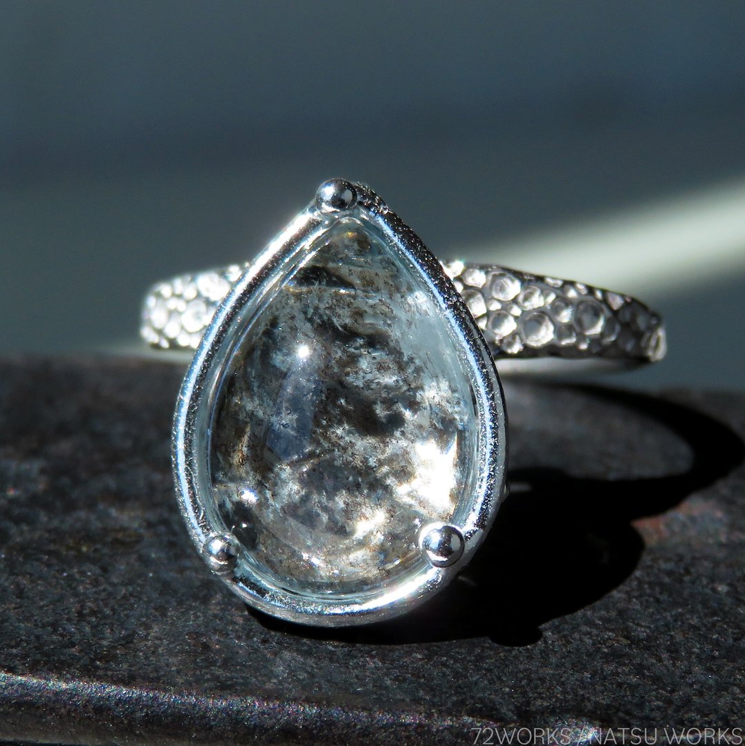 Aquamarine Sunstone Ring - 戒指 - 宝石 蓝色