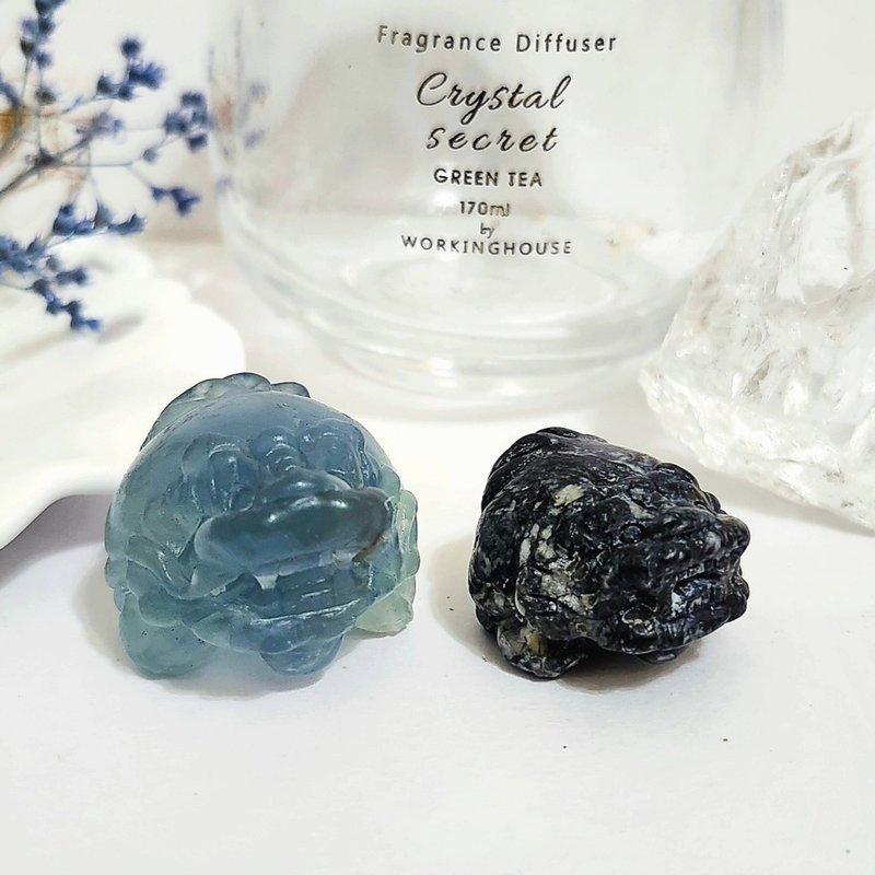 蓝萤石石龙龟/蓝彼得石龙龟 - 摆饰 - 水晶 蓝色