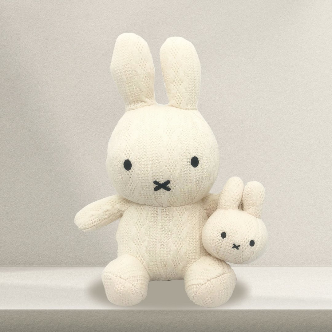 【MIFFY】针织娃娃系列 米白色 - 玩偶/公仔 - 棉．麻 白色