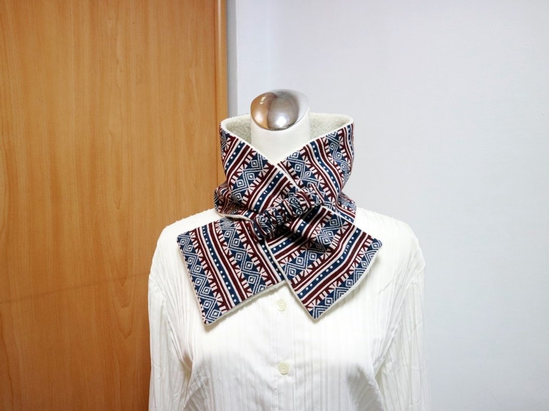 原住民风 可调式短围巾.scarf 保暖围脖 双面双色 大人.小孩均适 - 围巾/披肩 - 其他材质 多色