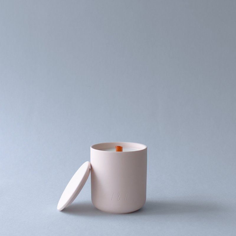 Pink castle 粉红城堡 | 香气蜡烛 | 陶瓷杯 | 40小时放松时刻 - 蜡烛/烛台 - 蜡 粉红色