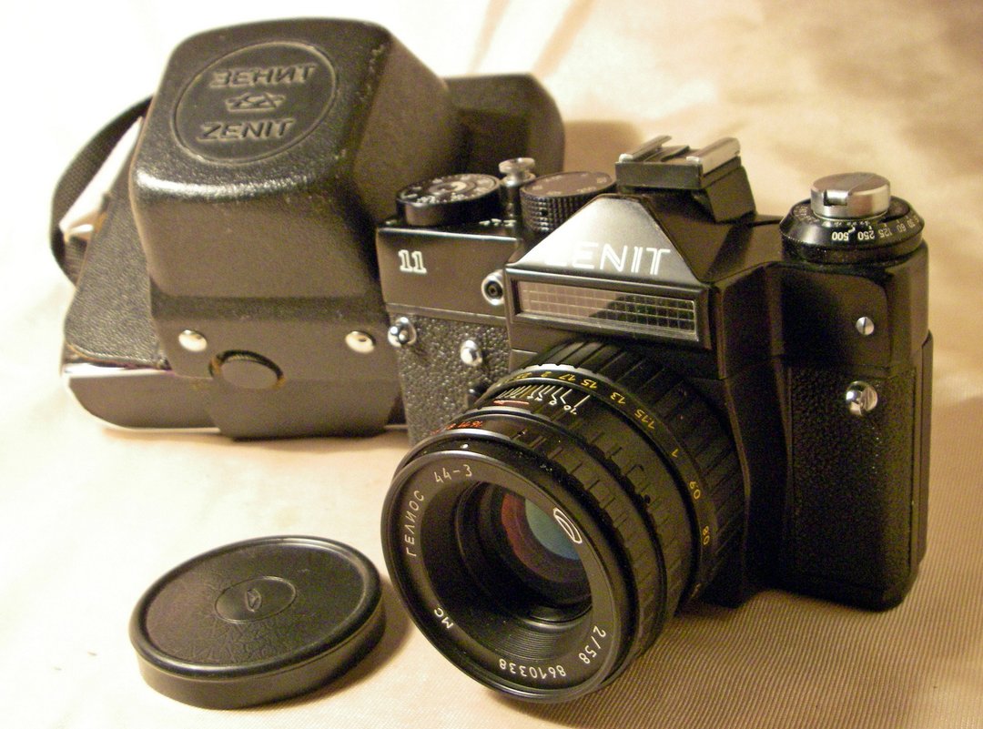 KMZ ZENIT-11 35mm 胶片单反相机 MC HELIOS-44-3 58mm M42 镜头 - 相机 - 其他材质 