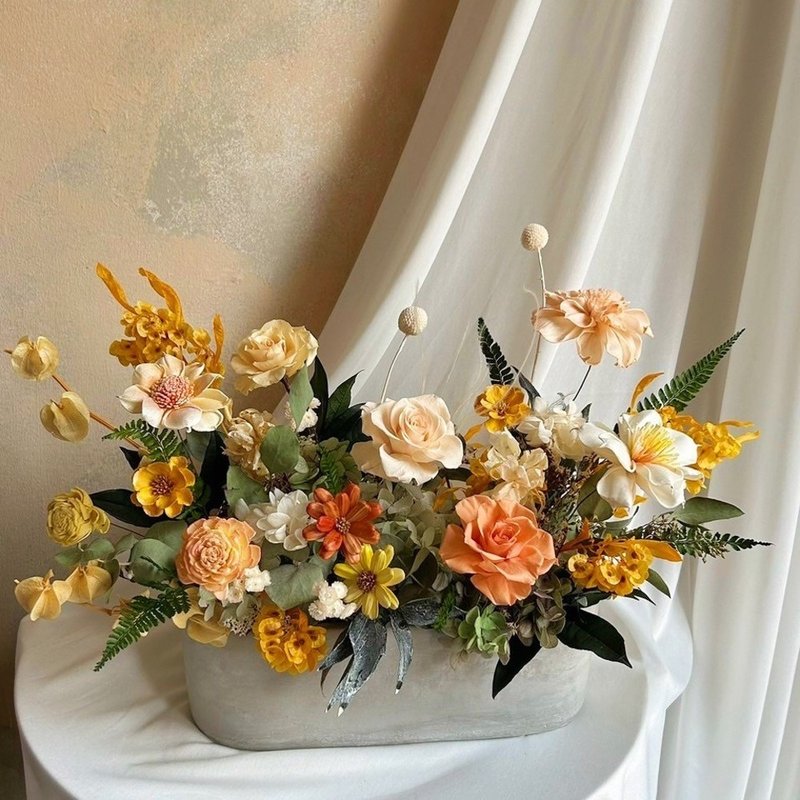 【遇见恒久】星光花园永生玫瑰盆栽 开幕盆栽 | 限自取 共4款 - 干燥花/捧花 - 植物．花 