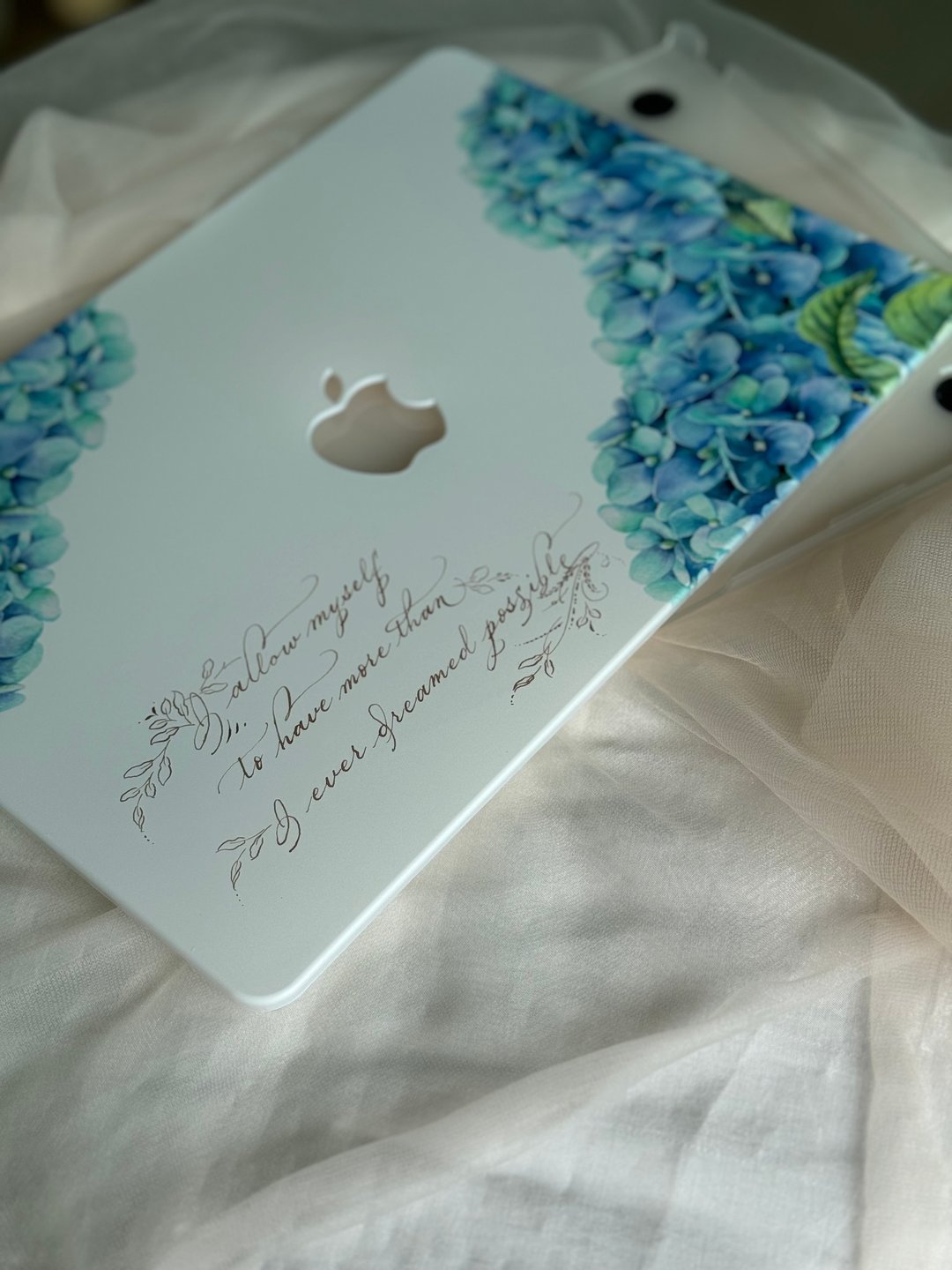 【定制化礼物】 电脑保护壳 笔电 MacBook Pro/Air 13 绣球 - 平板/电脑保护壳 - 塑料 蓝色