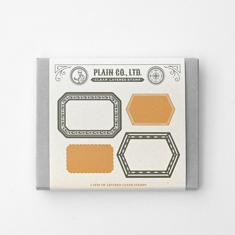 透明边框组合印章 - 多边形 - 印章/印台 - 塑料 透明