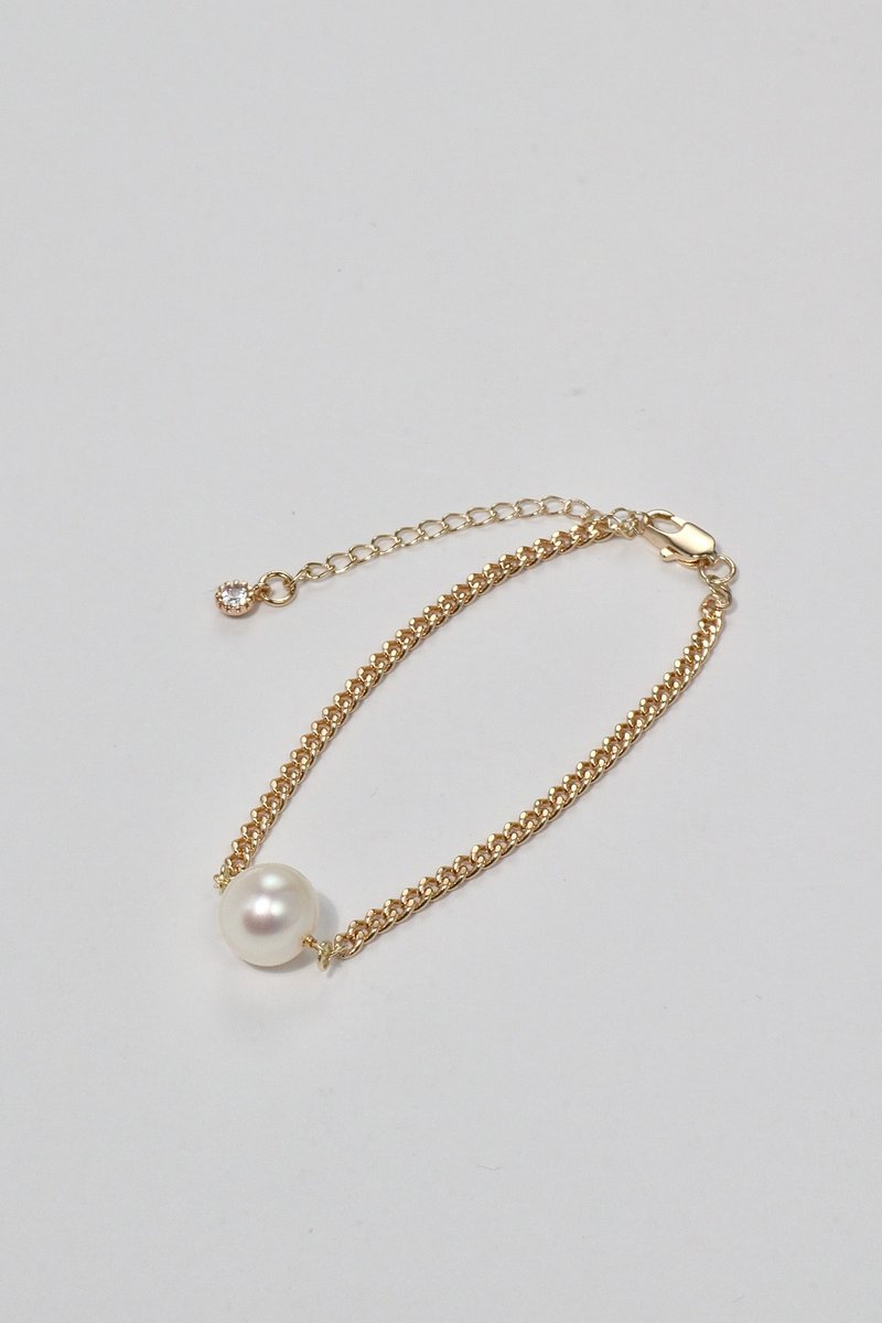 Vita 单颗正圆淡水珍珠手链・珍珠手链・天然珍珠 - 手链/手环 - 珍珠 