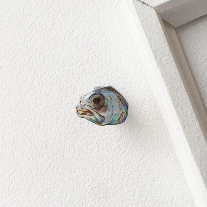 #02_鱼 : 手工制作胸针 - 胸针 - 塑料 