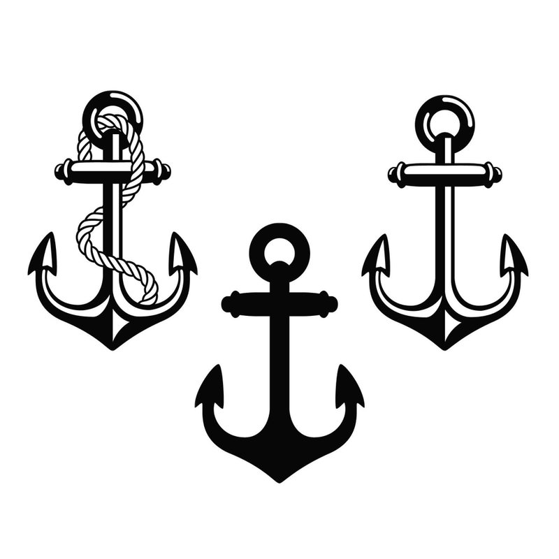 Anchor svg, anchor pdf, anchor png, anchor template, anchor cutout, anchor eps - 图文模板设计 - 其他材质 