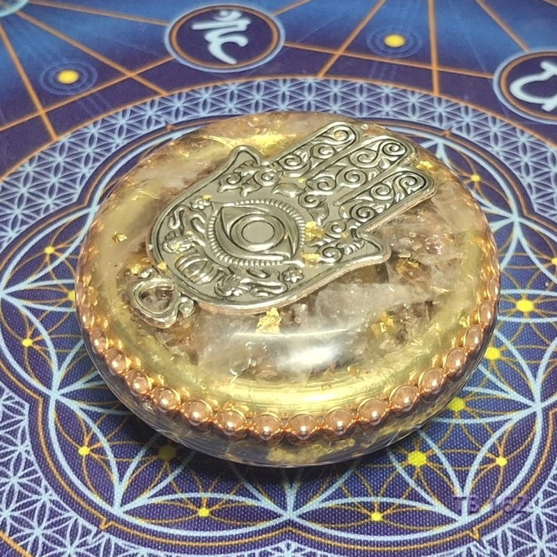 法蒂玛之手保护力量奥刚能量塔 - 摆饰 - 水晶 蓝色