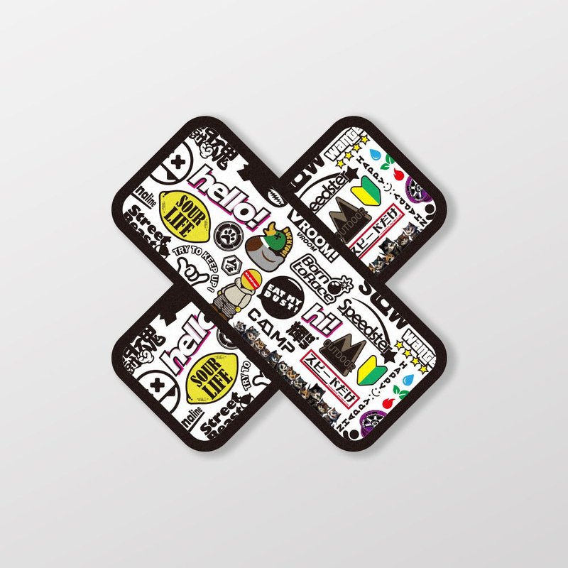 OK蹦/白/车贴、贴纸、软磁 SunBrother孙氏兄弟 - 贴纸 - 防水材质 