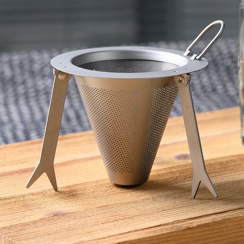 【美国 Vargo】Titanium Travel Coffee Filter 咖啡滤网 #T474 - 咖啡壶/周边 - 其他材质 灰色