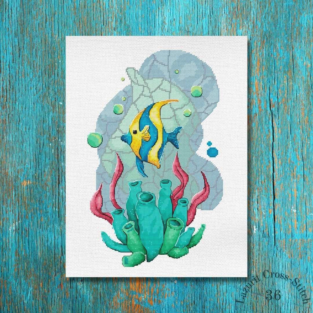 Fish cross stitch pattern - 其他数码商品 - 其他材质 