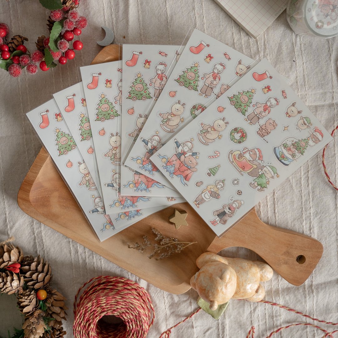BEARY CHRISTMAS PET 贴纸组 - 贴纸 - 其他材质 