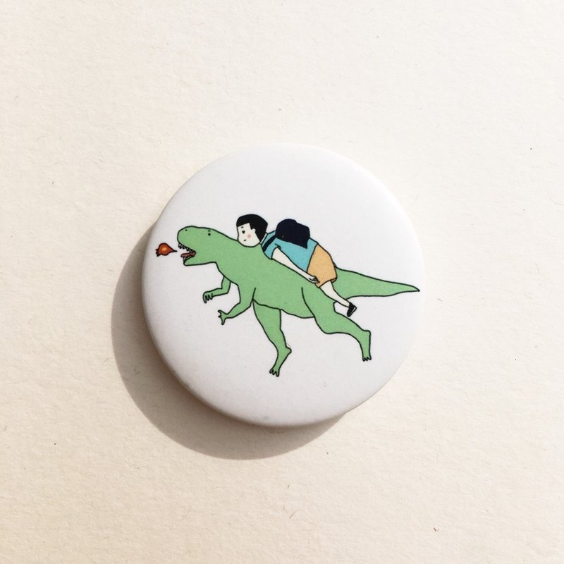 阿龙带我逃跑 小胸章 - 徽章/别针 - 塑料 白色