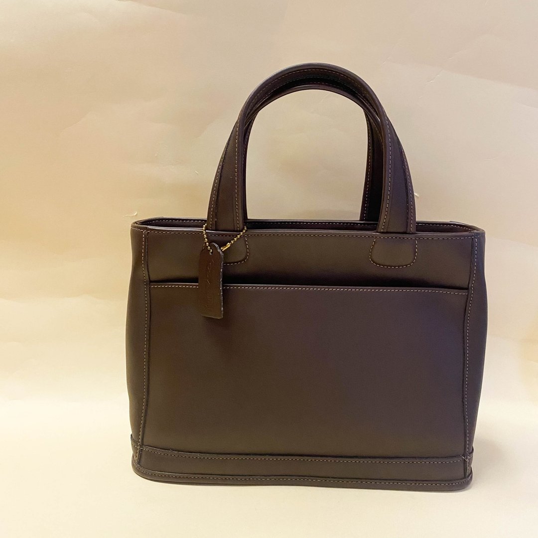 中古Coach│手拿包│手拎包│手提包│真皮│女友礼物│Bleeker - 侧背包/斜挎包 - 真皮 咖啡色
