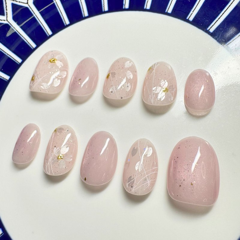 樱花蜜语 | 手工穿戴甲 | 采用日韩香港产品制作 | 甲片形状可选 - 其他 - 其他材质 