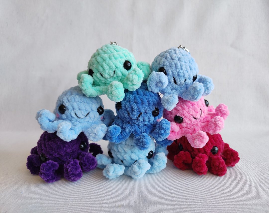 钩针无缝章鱼图案，amigurumi 章鱼 - 其他数码设计 - 其他材质 