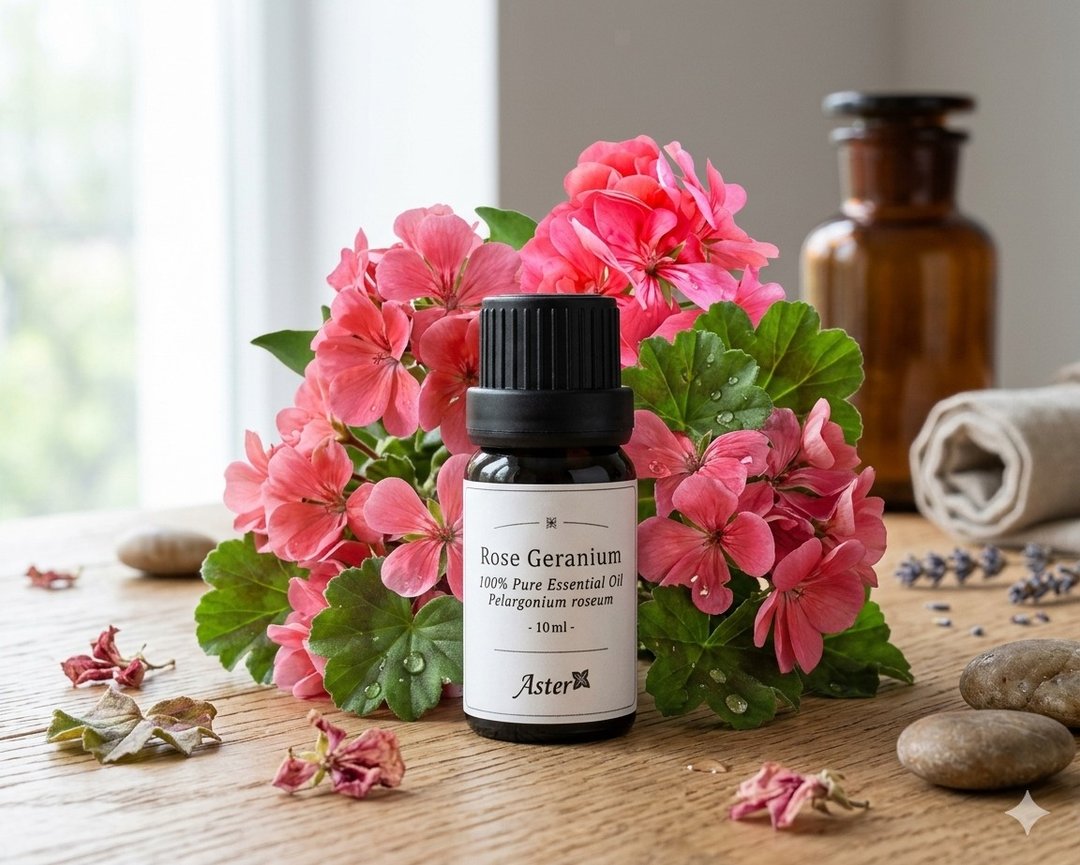 Aster Aroma 玫瑰天竺葵 100% 纯香薰精油 (Pelargonium graveolen) - 其他 - 精油 