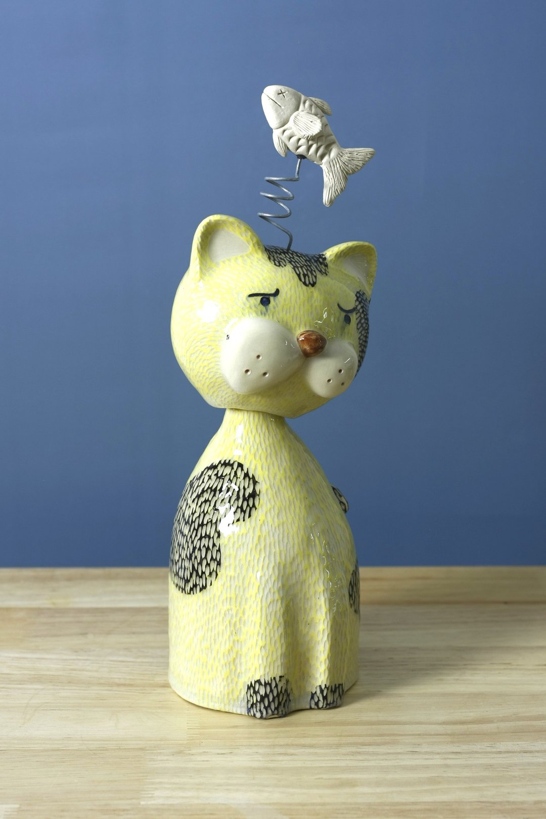 Little Meow and the Missing Fish - 花瓶/陶器 - 陶 