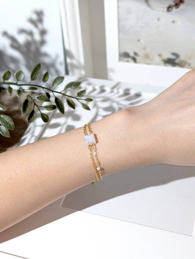 月光迷語 双链手链 - 手链/手环 - 半宝石 