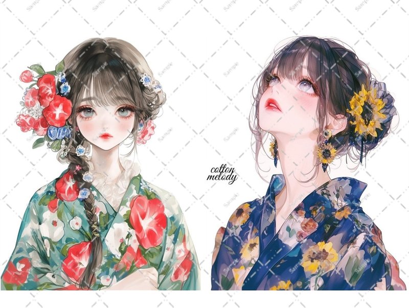 原创贴纸 no.6564 人物贴纸 原创贴纸 人物贴纸 女孩贴纸 原创人物贴纸 - 贴纸 - 纸 