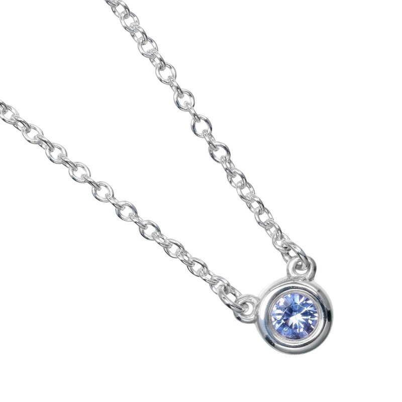 【日本直送】蒂芙尼 TIFFANY&Co. Color by the Yard 蓝色 项链 银 925 彩色宝石 约 1.65g【二手】A 级 - 项链 - 银 银色