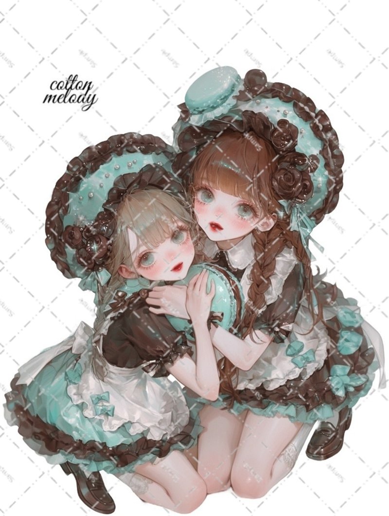 原创贴纸 no.6641 人物贴纸 原创贴纸 人物贴纸 女孩贴纸 原创人物贴纸 - 贴纸 - 纸 