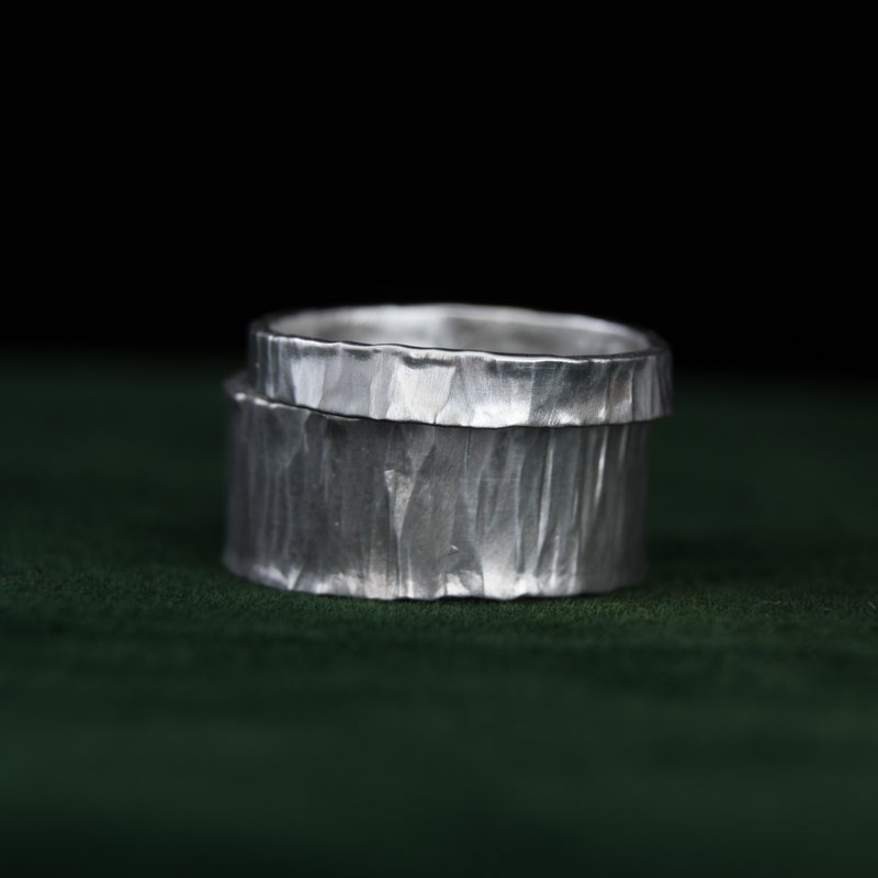 【soid Studio适品】925银戒指-锤造 - 戒指 - 纯银 