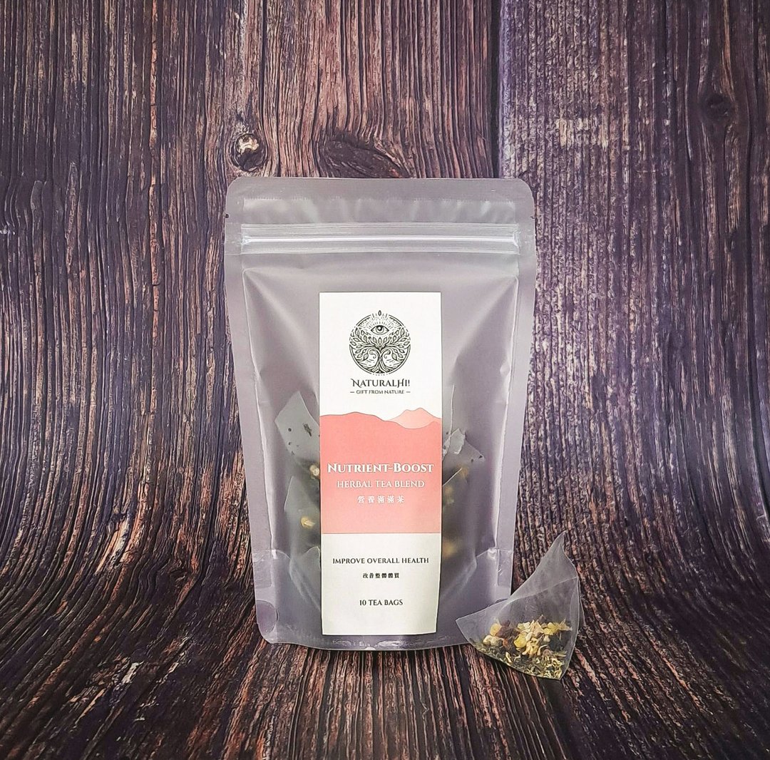 营养满满茶 | 10 杯 | 丰富营养 | 增强免疫力 | 抗过敏 - 茶 - 植物．花 绿色