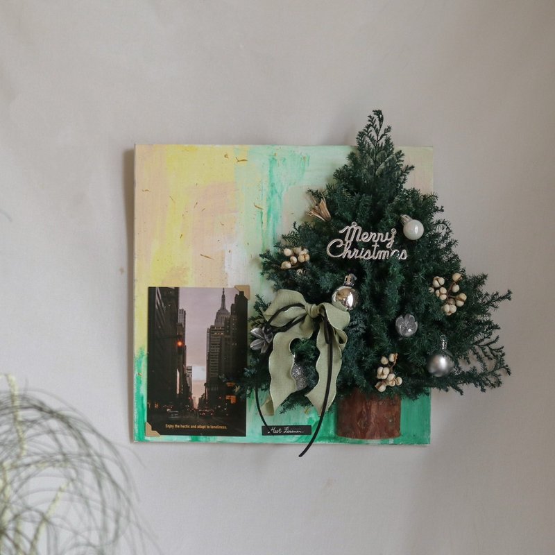 【遇见恒久】森间光影日本进口永生不凋雪松圣诞树挂画 - 干燥花/捧花 - 植物．花 