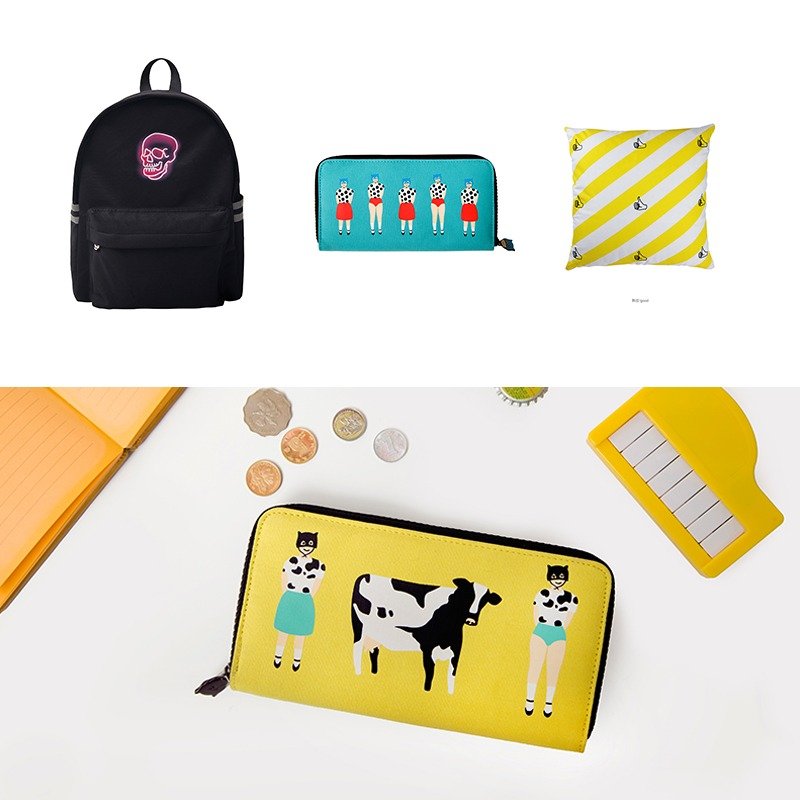 【随机发货】不支持选款 夜光双肩包+lily钱包+抱枕 - 后背包/双肩包 - 其他材质 