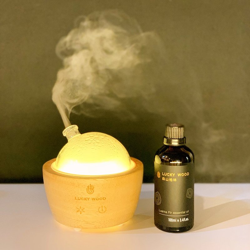 【森山柏林】香柏木精油100ml+木质水氧机扩香组合(须加水) - 香薰/精油/线香 - 木头 