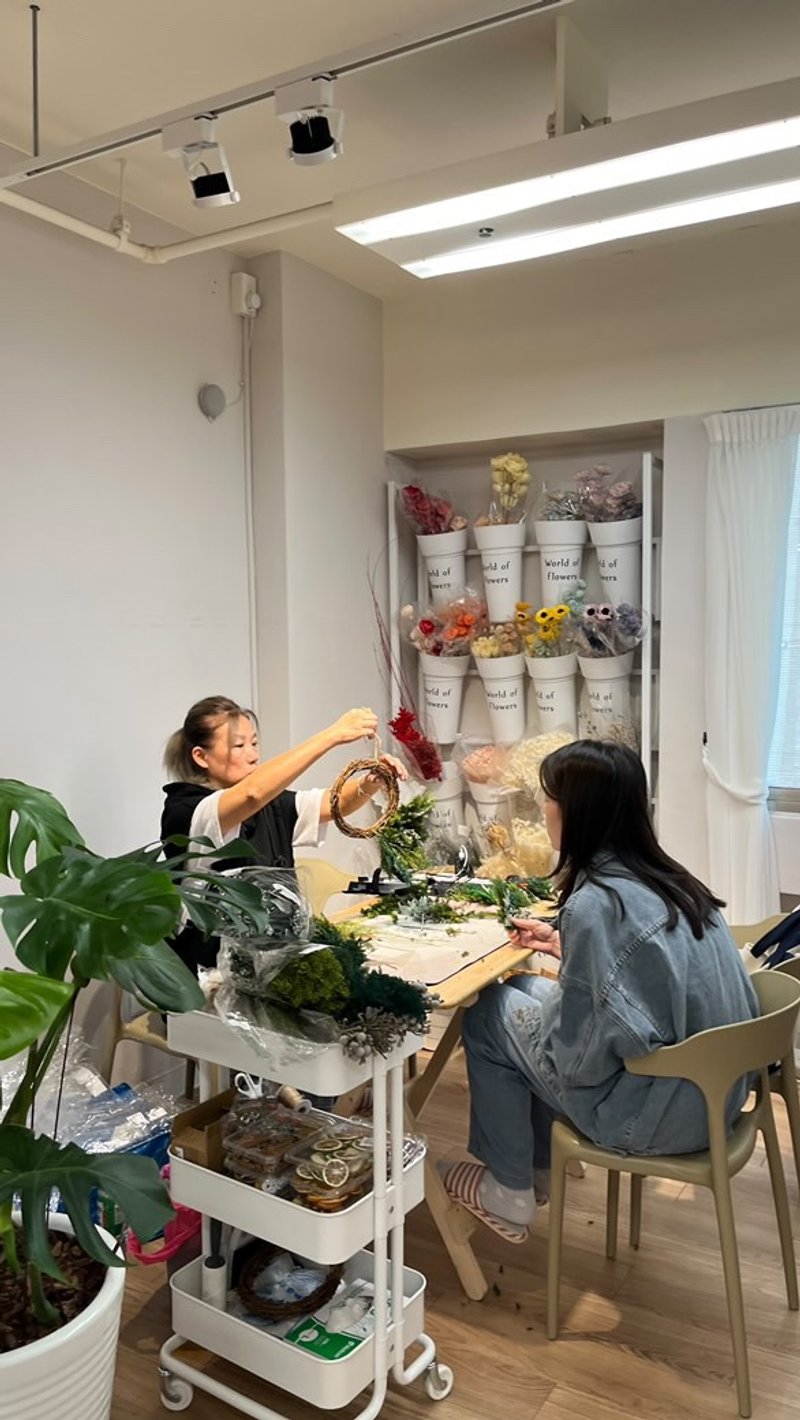 【圣诞课程】 圣诞手作永生松柏圣诞树/圣诞圈 - 植栽 - 植物．花 