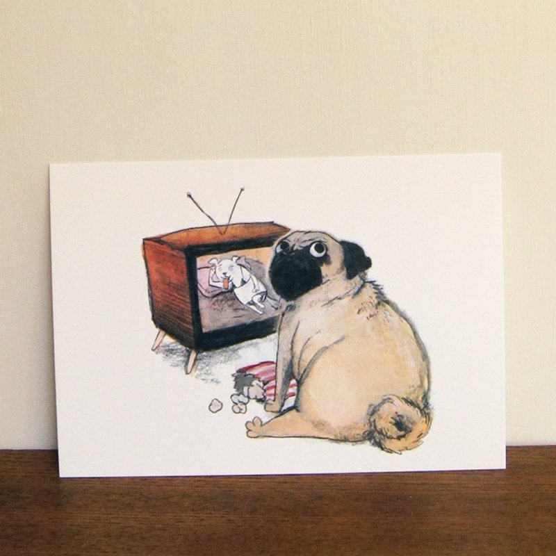 动物明信片 看a片被抓到的八哥 - 卡片/明信片 - 纸 卡其色