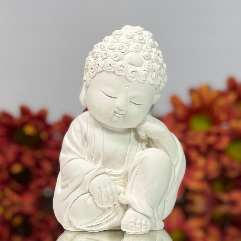 【圣诞礼盒】净念吉祥小佛之悟道  精油套组  扩香套组 交换礼物 - 香薰/精油/线香 - 其他材质 白色
