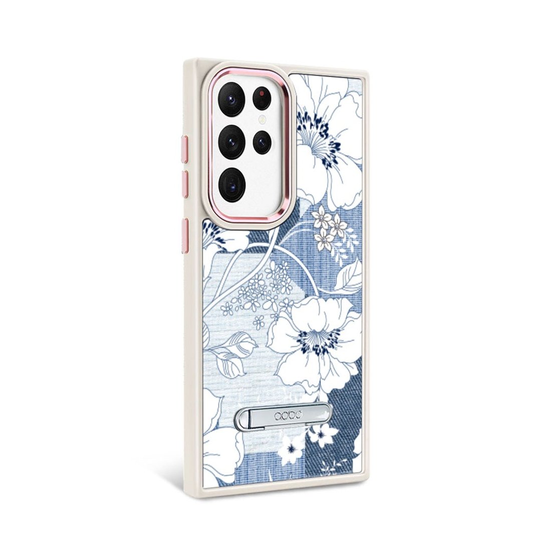 Samsung S23系列 军规防摔铝合金镜头框立架手机壳-忘忧草 - 手机壳/手机套 - 其他材质 多色