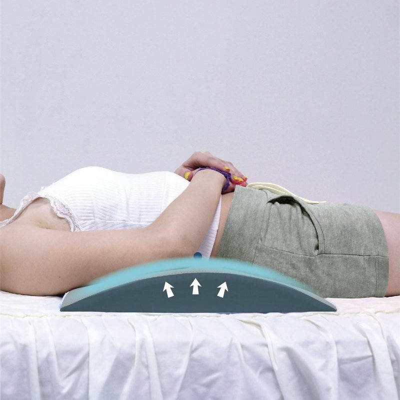 腰下枕-凉感 睡眠辅助 可水拆洗 不闷热 - 寝具 - 其他材质 灰色