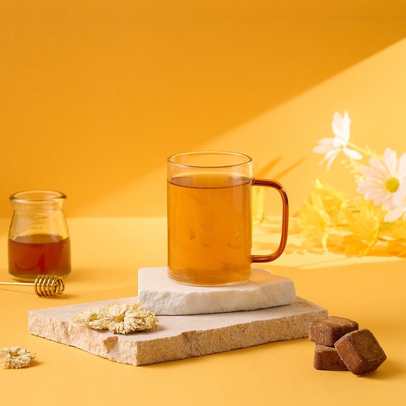 黑糖蜂蜜菊花茶 | 17gx18入/袋 | 婚礼小物 伴娘礼 送礼 花茶 - 蜂蜜/黑糖 - 其他材质 橘色