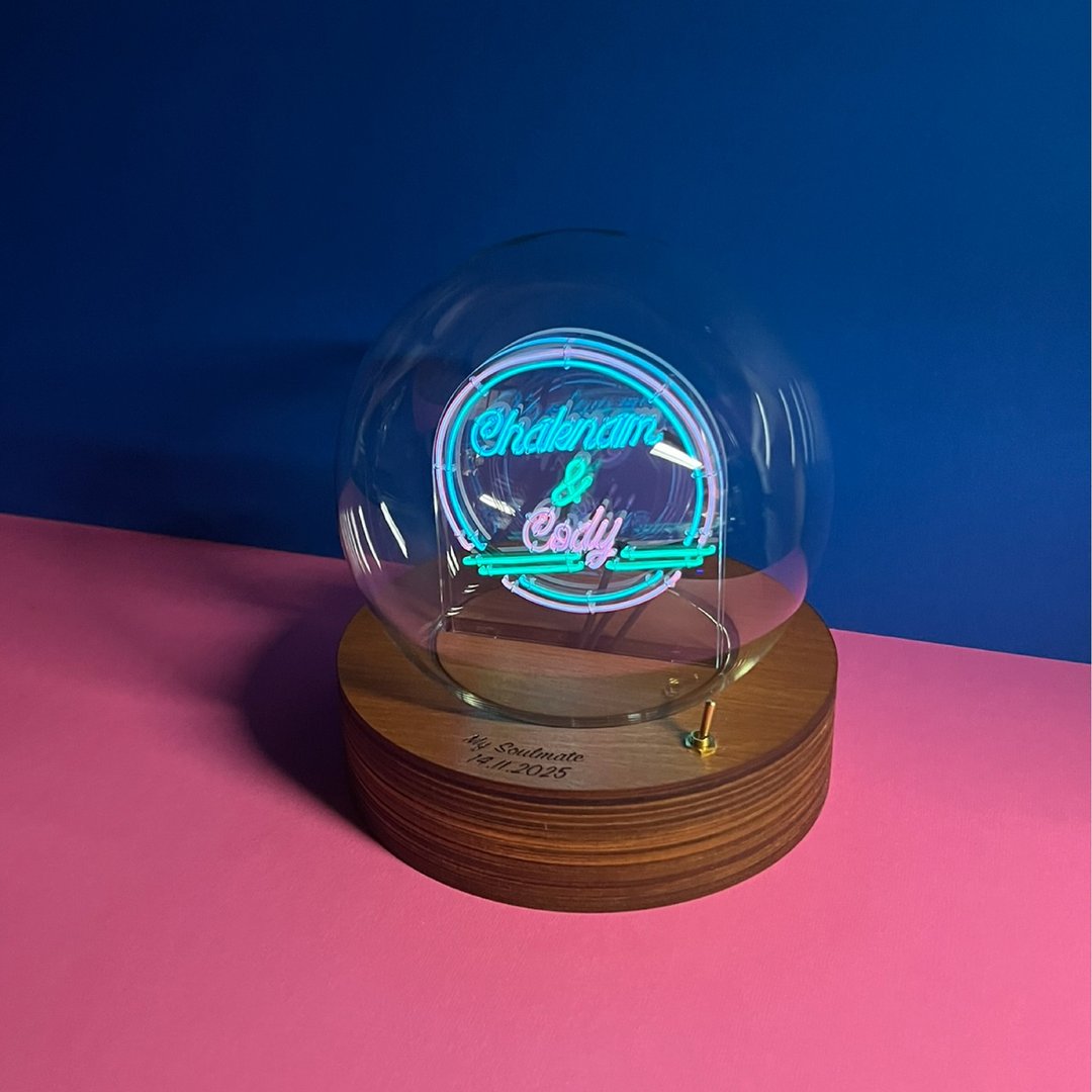 定制化礼物 生日 情人节礼物 玻璃球灯 - Led neon light 灯 字句 - 灯具/灯饰 - 玻璃 粉红色