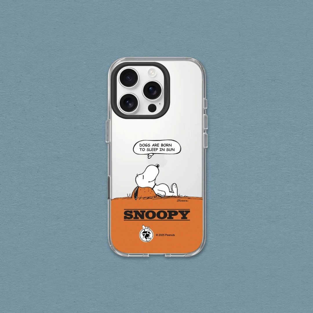 Clear透明防摔手机壳∣Snoopy史努比/75周年-休息一下 for iPhone - 手机壳/手机套 - 塑料 透明