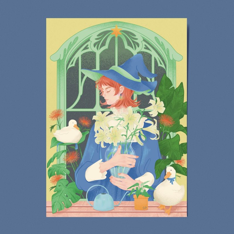 【插画收藏】 绿意祝福 Botanical Bliss 7寸 / A4 喷墨插画海报 - 海报/装饰画/版画 - 纸 多色