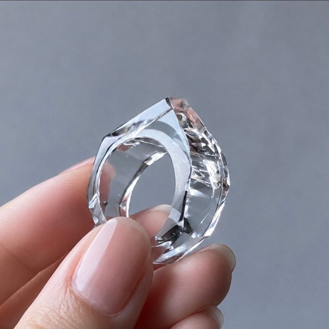 天然水晶戒指　日本手工制作 - 戒指 - 水晶 透明