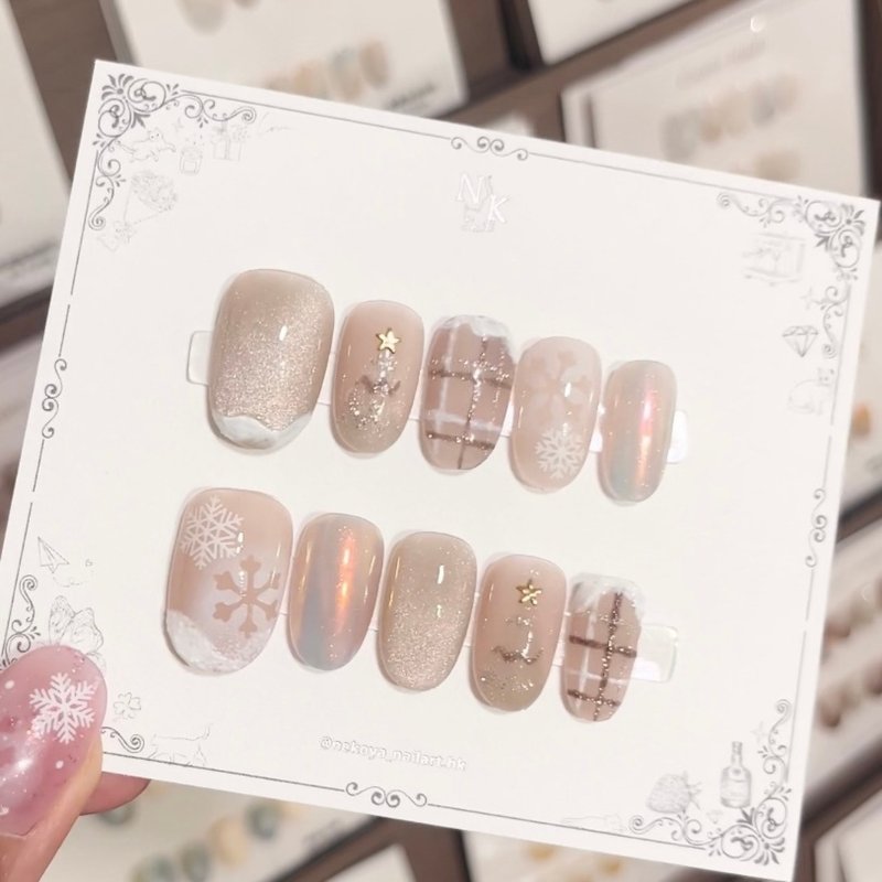 【2024圣诞款】香港原创手工穿戴甲 - 指甲油/指甲贴 - 其他材质 