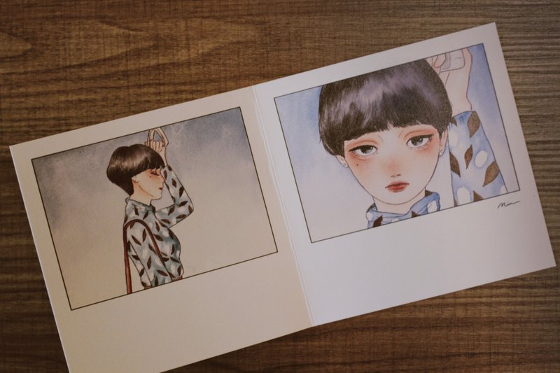 对通勤过敏 正値她的过敏季 插画卡片 - 卡片/明信片 - 纸 