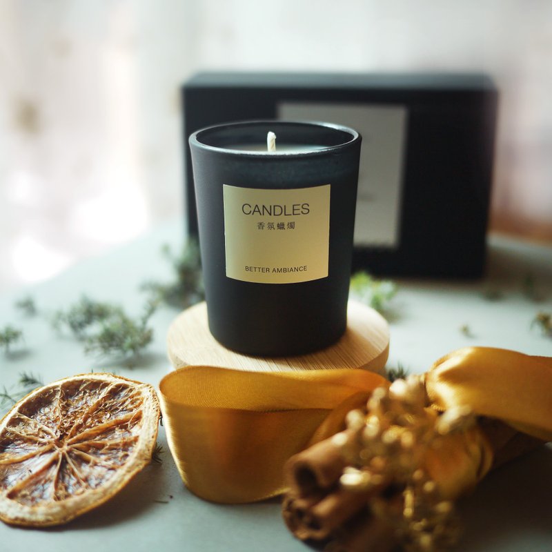 耶诞气息蜡烛150ml - 蜡烛/烛台 - 蜡 黑色